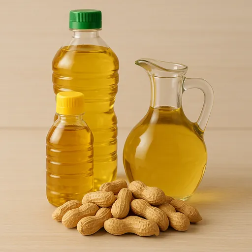 Groundnut oil and its fractions, whether or not refined
